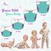 LittleDingo Reusable Cloth Diapers Bundle with Bamboo Inserts and Wet Bag - Autumn Animal Theme - Buy Online on GoSupps.com