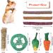 Fanshiontide 14 In 1 Bunny Chew Toys for Teeth Rabbit Chew Toys Timothy Hay Sticks Rabbit Toys Boredom Breaker Loofah Wood Grass Carrots Corn Chew Toys for Rabbit Guinea Pig Hamster Chinchilla - Buy Online on GoSupps.com