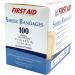 American White Cross Sheer Patch Adhesive Bandage 1x1 - 100 per Box - Buy Online on GoSupps.com