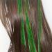 Sparkling Green Hair Tinsel Extensions Kit - 200 Strands, Heat Resistant Glitter Hair Extensions for Women & Girls - 48 Inch - Buy Online on GoSupps.com