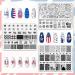 Whaline Patriotic Nail Stamping Plates - 6 Sheets American Flag Stars Gnome Images | 4th of July Nail Art for Independence Day DIY Manicure - Buy Online on GoSupps.com