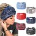 Yeshan Wide Bandana Headbands for Women Large Turban Headbands Stretch Knotted Head Wraps Floral Elastic Yoga Hair Bands Thick Headbands for Black Women and Girls No10(new paisley colors 6 pcs)