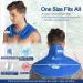 Atsuwell Large Ice Pack for Neck and Shoulders - Cold Compress Therapy for Pain Relief, Injuries, Swelling - Reusable Gel Pack for Upper Back - Blue - Buy Online on GoSupps.com