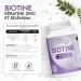 VitaminPure - Biotine Cheveux avec K ratine Zinc et S l nium 400 Micro-Comprim s avec Vitamine B7 - Compl ment Alimentaire pour Femmes et Hommes - Cure Plus de 13 Mois - Buy Online on GoSupps.com