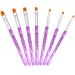 Nails brush uv gel brush set 7 pieces acrylic nail polish brush pins nails nail art builders for nail design wrong nail art house and salon