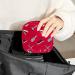 Portable Women's Storage Pockets | Stillpad Holder for Hairdresser Tools | Red Pattern Period Kit Bag for Girls - Buy Online on GoSupps.com