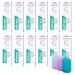 Elmex SENSITIVE PROFESSIONAL REPAIR & PREVENT toothpaste 75 ml set of 12 (12 x 75 ml) and Celexqua toothbrush cap 75 ml (pack of 12)