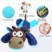 Iokheira Dog Toys - Squeaky Tug Toys for Large Medium & Small Dogs - Wrinkle Paper Stuffed Playtime Fun in Blue & Brown - Buy Online on GoSupps.com
