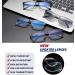 4 Pack Blue Light Blocking Reading Glasses for Men - Reduce Eyestrain & Headache - Magnification Strength 2.00 - Flexible Spring Hinge - Includes 1 Sun Reader - 4 Mixed Colors - Buy Online on GoSupps.com