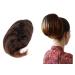 Caisha Hair Part Nora Dutt Zopf Bun with Butterfly Clip | Bridal Hepburn-Dutt Hair Tie - Brown Mix H411 #2T30 - Buy Online on GoSupps.com