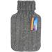 Hot Water Bottle Cover Only 2L Premium Cover (Knitted Grey)