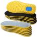 12 Pairs Elastic Shock Absorbing Shoe Insoles Breathable Honeycomb Insoles Comfort Cushioning Shoe Inserts Height Increasing Shoe Insoles for Men Women (Black  Beige)