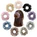 inSowni 9 Pack Sparkly Pearls Stretchy Lace Hair Scrunchies Ties Elastics Bands Rubber Hairbands Ponytail Holders Headbands Accessories for Women Girls Thick Thin Hair