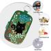Floral Black Cat Hand Sanitizer Spray Case | Cute Zippered Pouch & Fashion Accessory with Snap Hook - Ideal for Glow Mist & Power Mist 1FL OZ - Buy Online on GoSupps.com