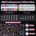 Mckanti B7000 Rhinestone Clear Glue and 2800Pcs Rhinestones Set | 13 Colors, 5 Sizes | Rhinestone Kit for Crafts, Nails, Shoes, Bags | Includes 50ml Glue, Dotting Pens, Tweezers, Wax Pencil, Tray - Buy Online on GoSupps.com