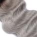Shop 100% Remy Keratin Bonded Hair Extensions | #1B/Silver Ombre 50cm Wavy 50 Strands Easy to Use - Buy Online on GoSupps.com