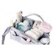Pump & Diaper Caddy Organizer with Shoulder Strap | Premium Large Nursery Organizer - Grey - Buy Online on GoSupps.com