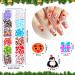 Christmas Glitter Nail Sequins - 4 Boxes of 3D Santa Snowflake & Elk Decals for DIY Craft & Acrylic Nail Decorations - Buy Online on GoSupps.com