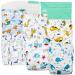 Leekalos Cloth Diapers Reusable for Boys and Girls, Baby Diaper Cloth with Bamboo Inserts & Wet Bag ( Undersea )