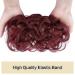 Sofeiyan Hair Extensions - Burgundy Wavy Chignon Updo Ties for Women | 40g Hair Accessories - Buy Online on GoSupps.com
