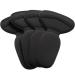 2 Pairs Heel Shoe Grip Heel Cushion Pads Liner Self Heel Inserts Self-Adhesive Shoe Insoles Foot Care Protector Sticky Heel Cushion Inserts for Women Men (Black)