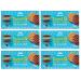 Galbusera Cereali G Extra Slim Latte Pack of 6 cereal biscuits wrapped in milk chocolate of 120 g each pack contains 4 individual portions of 30 g