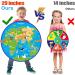 BooTaa 2 Pack 29 Large Dart Board Game Set with 20 Sticky Balls - Fun Indoor/Outdoor Party Game for Boys and Girls, Birthday Toy Gifts for Kids Ages 3-12 - Earth-Western Eastern Hemisphere - Buy Online on GoSupps.com