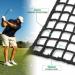 EMEKIAN Black Polyester Golf Practice Fence Net | Heavy Duty 10ft x 10ft Golf Ball Barrier Net | Portable Indoor/Outdoor Seine Net for Backyard | Adjustable Golf Batting Net - Buy Online on GoSupps.com