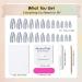 Lustrous Silver Chrome Press-On Nails | Medium Almond Metallic Acrylic | Glossy Stiletto & Reusable 24-Piece Kit - Perfect for Women - Buy Online on GoSupps.com