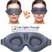 MZOO 3D Contoured Cup Sleep Eye Mask - Block Out Light - Soft Comfort Eye Shade Cover - Silver Gray - Buy Online on GoSupps.com