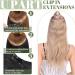 SEGO One Piece With 5 Clips 3/4 Full Head Standard Weft Synthetic Straight Hairpiece U-Shaped Clip in Hair Extensions 18 Inch Dark Black 18 Inch Dark Black - Buy Online on GoSupps.com