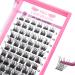 Cluster Lashes, 72 Pcs Individual Lashes, Lash Clusters DIY Eyelash Extension, Mixed Tray 8-16mm, Natural Lashes Super Thin Band Reusable Soft & Comfortable 8-16 mix Natural