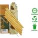 Nature's Time 6 Pieces Luxury Quality Long Bamboo Straws With Travelling Kit 6 Reusable 7.9" (20cm) Bamboo Wooden Straws and 1 Cleaning Brush and a Pocket Carry Pouch 3 Different Straw Diameter Sizes Included Great for Drinking Juice Soda Coffee Smoothie - Buy Online on GoSupps.com