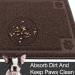 Urdogsl 24x16 Pet Feeding Mat - Waterproof & Slip-Resistant Dog/Cat Dish Mat - Easy to Clean, Prevents Messy Bowls on Floor - Brown - Buy Online on GoSupps.com