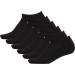 adidas Women's Athletic Cushioned No Show Socks 6-Pack - Black/Aluminum - Size Medium - Buy Online on GoSupps.com