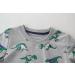 Kids Dinosaur Sweatshirt | Cotton Long Sleeve Pullover for Boys & Girls | Toddler Baby Clothes 2-3 Years Grey - Buy Online on GoSupps.com