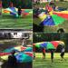 Sonyabecca Parachute for Kids - 12FT, 12 Handles, Multicolored | Tent Cooperative Games and Birthday Gift - Buy Online on GoSupps.com