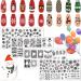 RUNRAYAY 4Pcs Christmas Nail Stamp Plates Snow Nails Art Stamping Plate Elk Santa Claus Christmas Tree Animal Nail Plates Template Image Manicure Nail Art Tools B