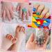 Nail Polish Set for Kids 7 Candy Colors Water-Based Non-Toxic Toddlers Nail Polish Kit with Base Top Coat Quick Dry Peel-Off Pink Children Nail Varnish Girls Gifts 7 colors set A - Buy Online on GoSupps.com