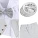 Mint Green Baby Boys Herringbone Tweed Suit Set 4pcs Wedding Outfit 1-4 Years Light Grey 18-24 Months - Buy Online on GoSupps.com