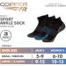 Copper Fit Ankle Length Sport Socks - Large/X-Large Black - Buy Online on GoSupps.com