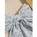 2pcs Floral Bow Hair Clips for Women & Girls with Long Tail, Blue & Green Hairpins for Thick Hair - Elegant Leaves Pattern Big Hair Clips - Buy Online on GoSupps.com
