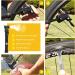 Mini Bike Tire Pump Set - Dual Action Push-Pull Pumping, 80 PSI, Presta & Schrader Valves, Lightweight - 3 oz, Includes Sports Ball Needle, Tire Lever, Bracket Mount - Buy Online on GoSupps.com