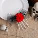 Halloween Hair Clips Skeleton Hand Halloween Barrettes Festival Hair Accessories Horror Headwear for Masquerade Parties Role Red - Buy Online on GoSupps.com