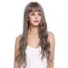 WIG ME UP - C8183-8A/10A wig ladies wig bangs long heavily wavy brown grey mix