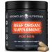Ironclad Nutrition Beef Organ Supplement for Men - 100% Grass Fed Gluten-Free Bull Complex for Men s Health - Freeze Dried Ancestral Bovine Superfoods for Vital Energy, Immunity Support - 120 Capsules