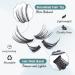 TOOCHUNAG Individual Lashes 40D+50D 320 Clusters Lash Extension - Natural Fluffy Eyelashes for DIY Home Extensions - Buy Online on GoSupps.com