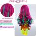 Buy Women's Rainbow Multi-Color Bunt Long Hair Wig | Carnival Halloween Cosplay | My Little Pony Style | Discoball Stil 3 - International Shipping - Buy Online on GoSupps.com