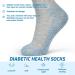LIN Diabetic Socks for Men & Women - Non-Binding Circulatory Extra Wide Top - Ideal for Edema, Neuropathy & Lymphedema - Quarter/Gray - 12 Pairs - Size 10-13 - Buy Online on GoSupps.com