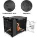 Waterproof Double Door Dog Crate Cover - Universal Fit for 48 Wire Crate - Black, 48L x 30W x 33H - Buy Online on GoSupps.com
